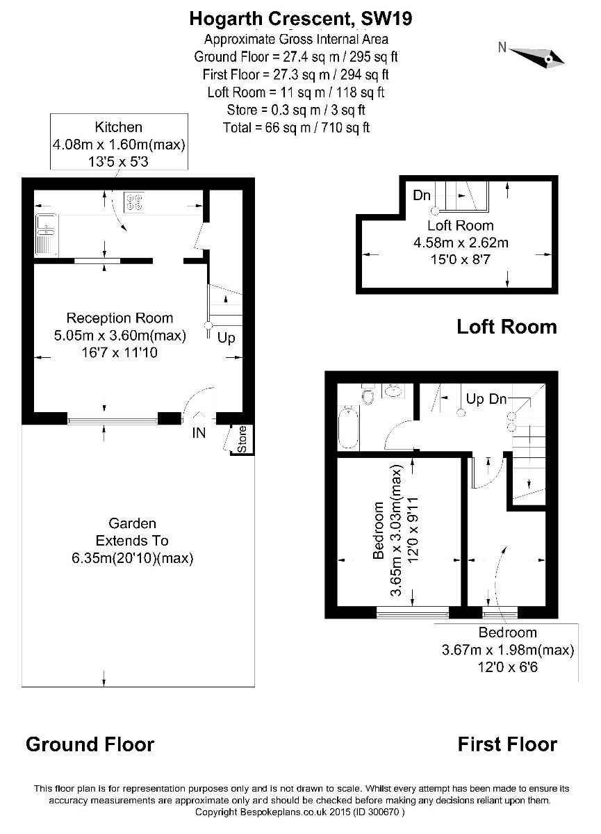 2 Bedrooms Terraced house to rent in Hogarth Crescent, Colliers Wood, London SW19