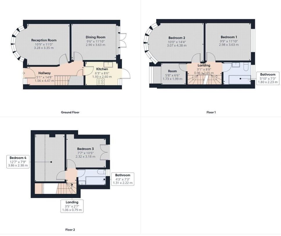 3, Wakemans Hill Avenue, London floorplan