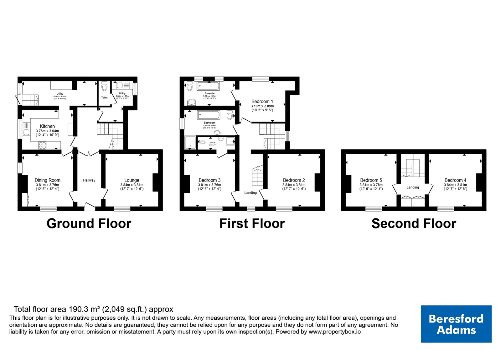 46, Well Street, Flintshire floorplan