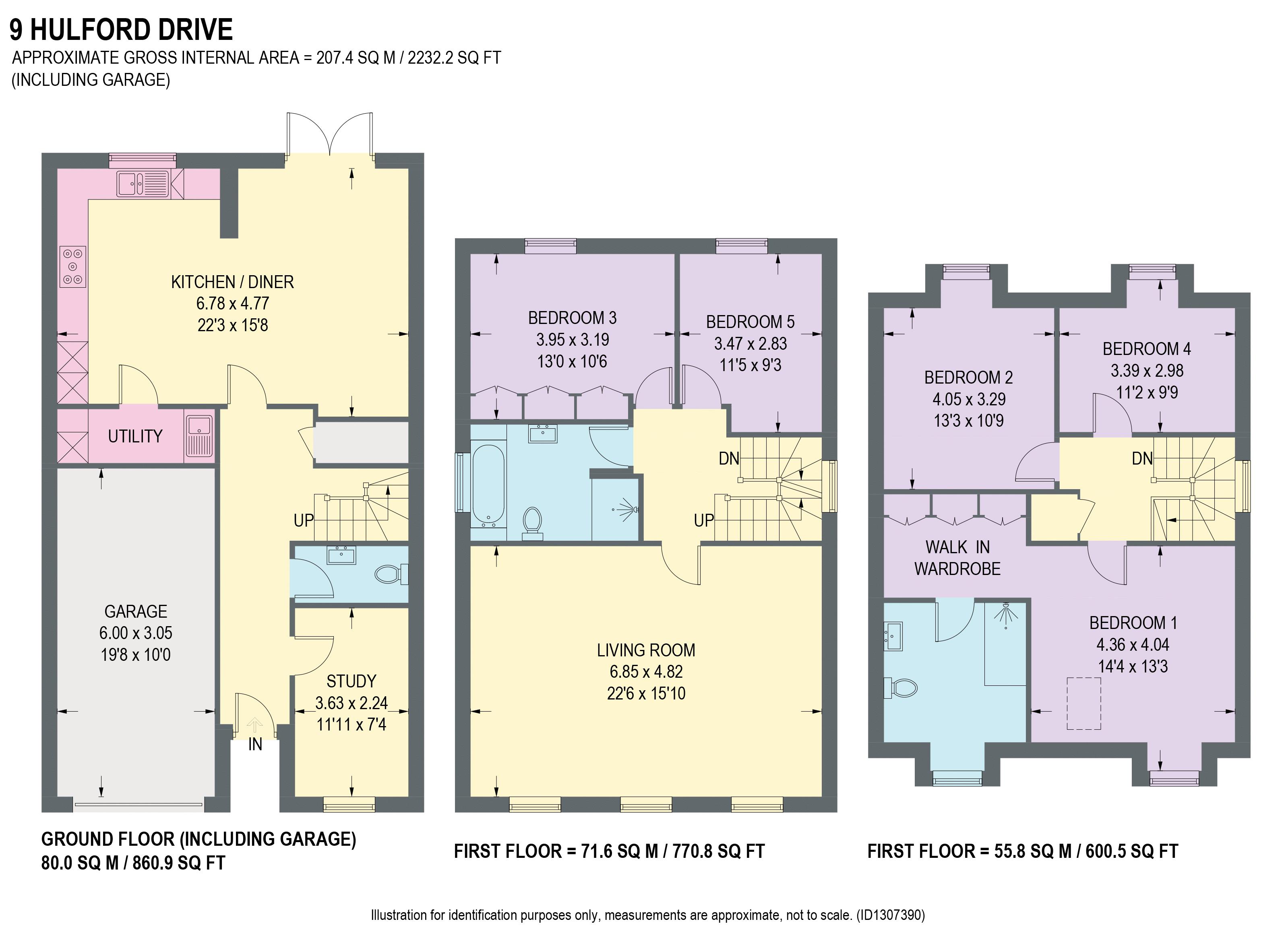 9, Hulford Drive, Chesterfield floorplan