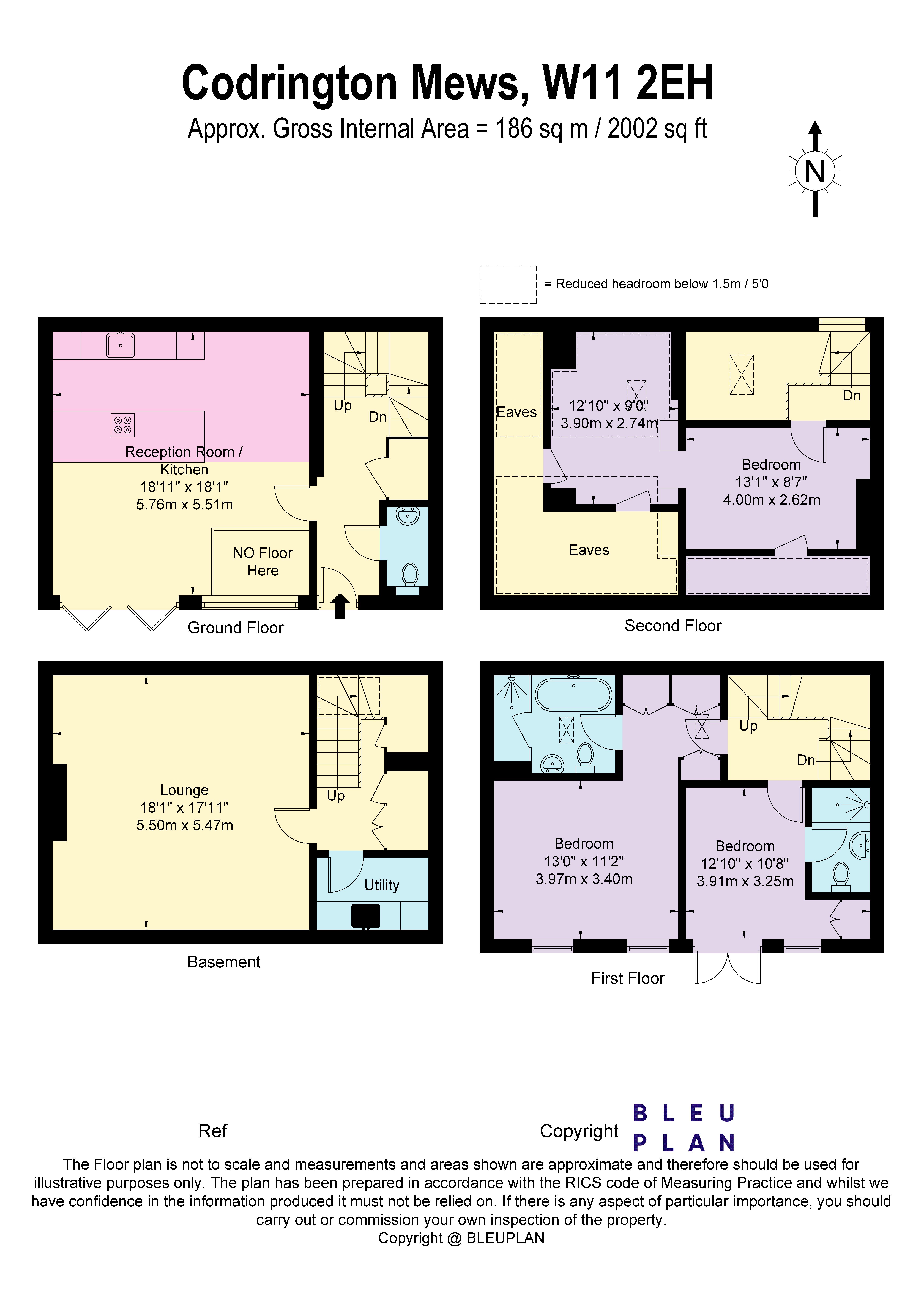 4, Codrington Mews, London floorplan