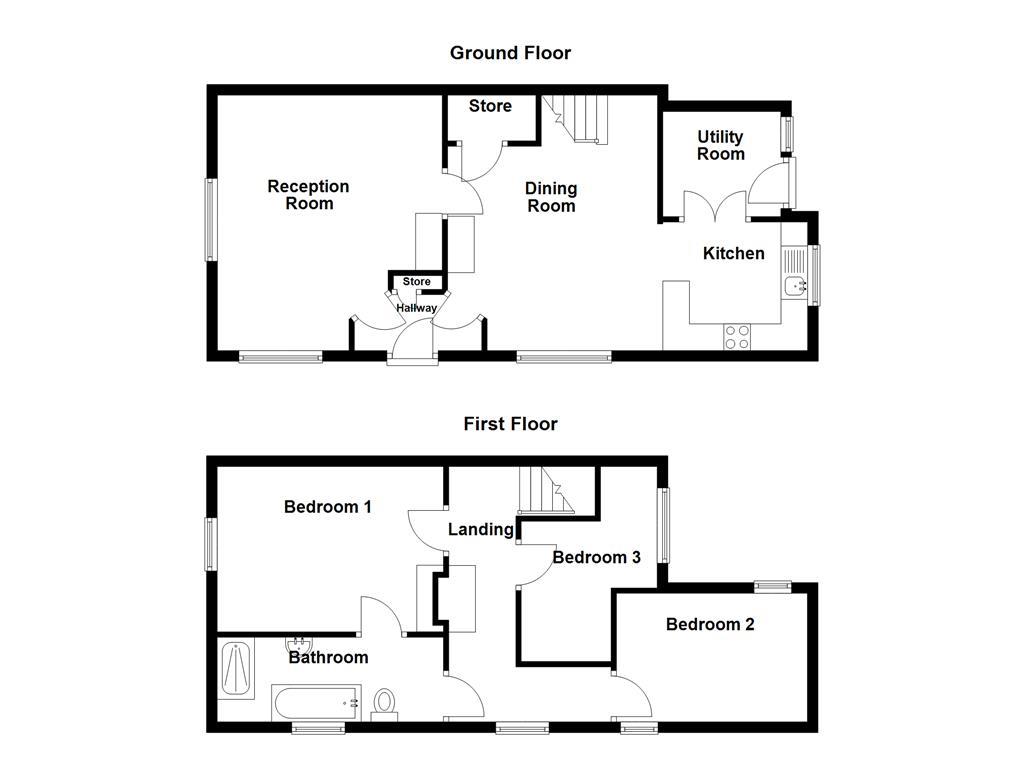 89, New Line, Bacup floorplan