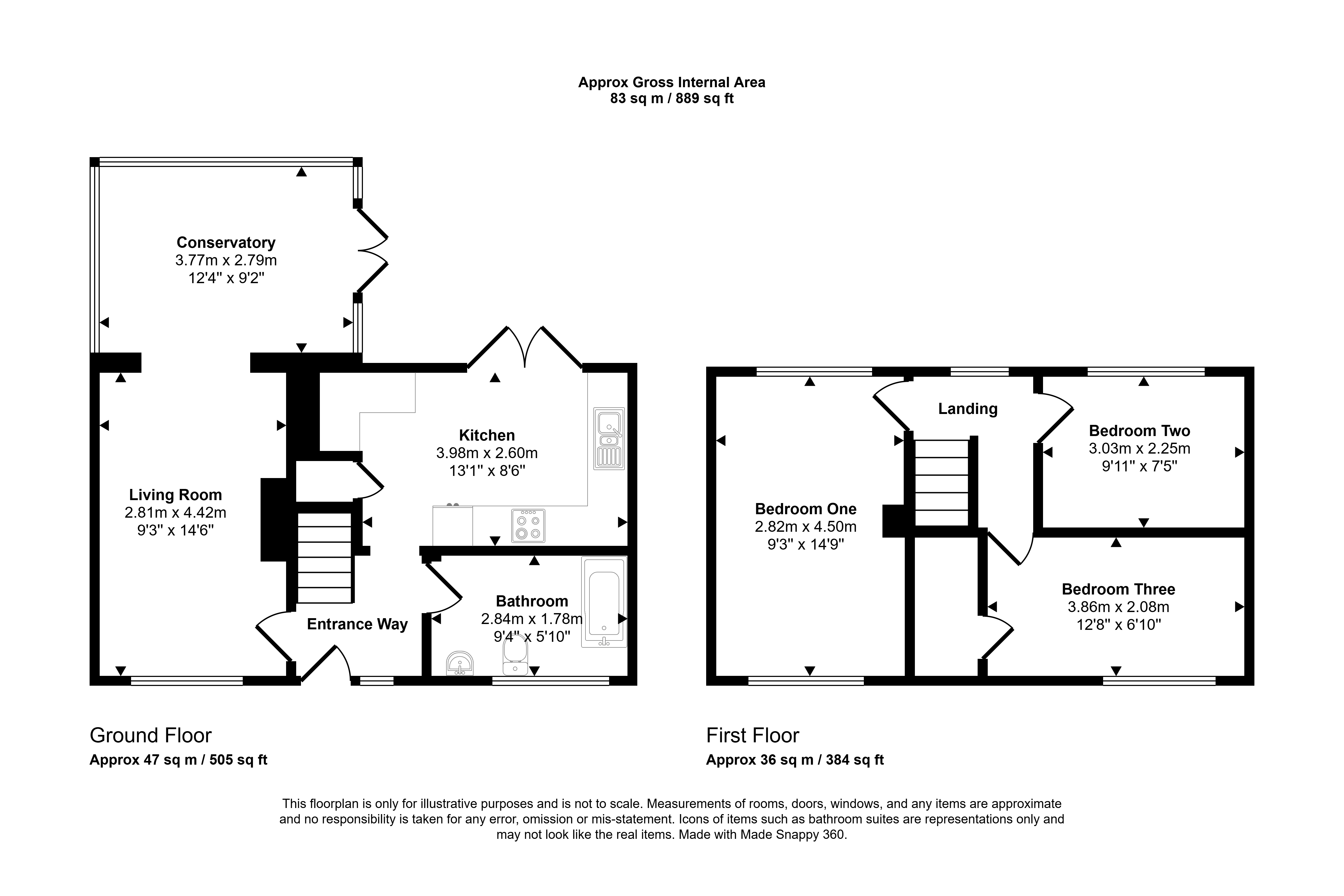 4, Tamar Close, Peterlee floorplan