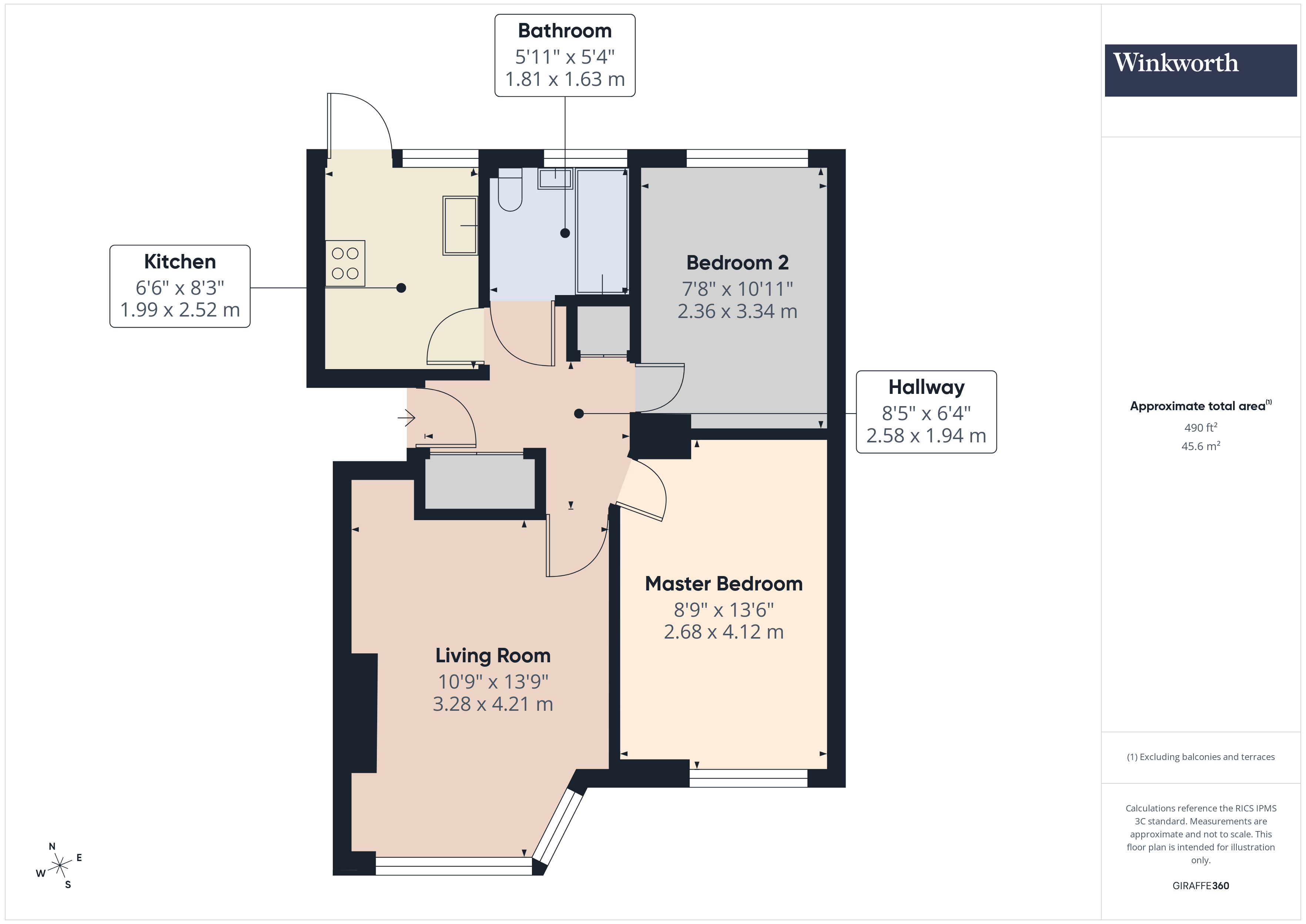 12A, Pandora Court, Surbiton floorplan