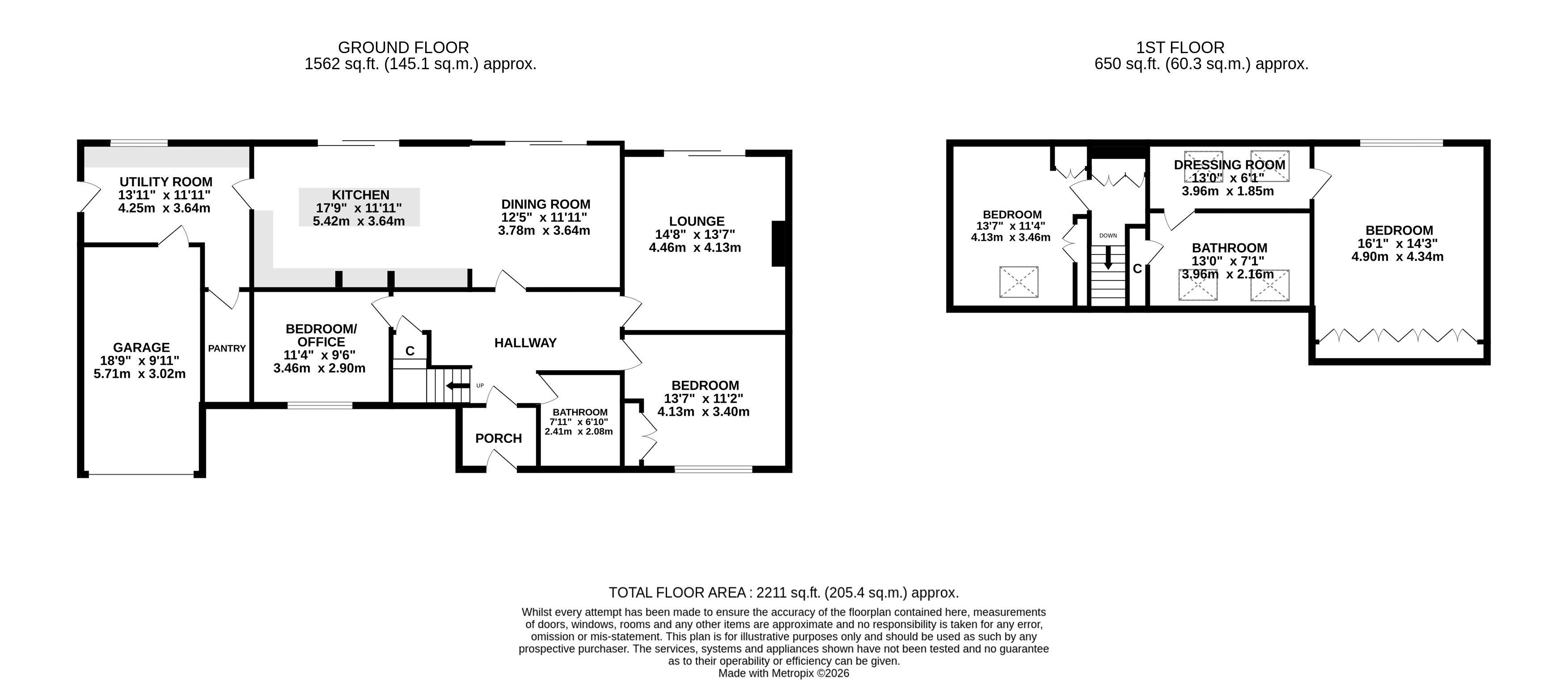 1 The Croft,, Stirton Lane, Skipton floorplan