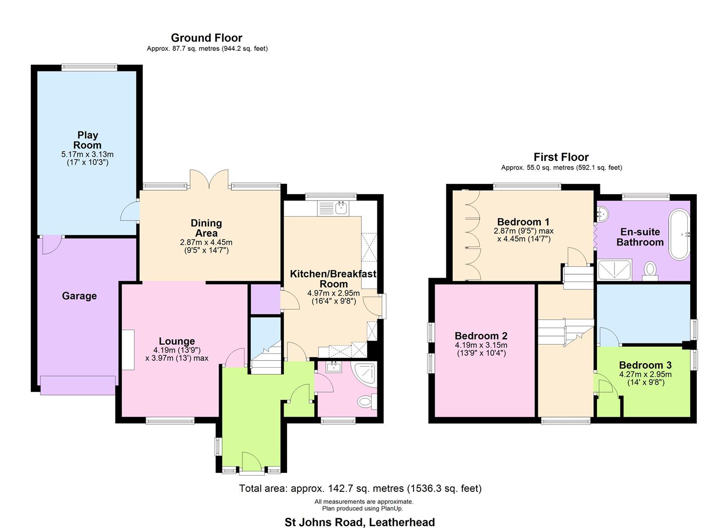 3 Bedrooms Detached house for sale in St. Johns Road, Leatherhead KT22