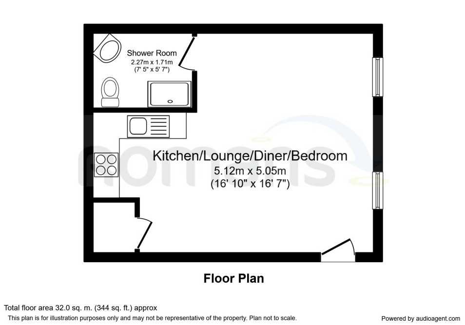 The Studio The Old Courthouse, Hughenden Road, High Wycombe floorplan