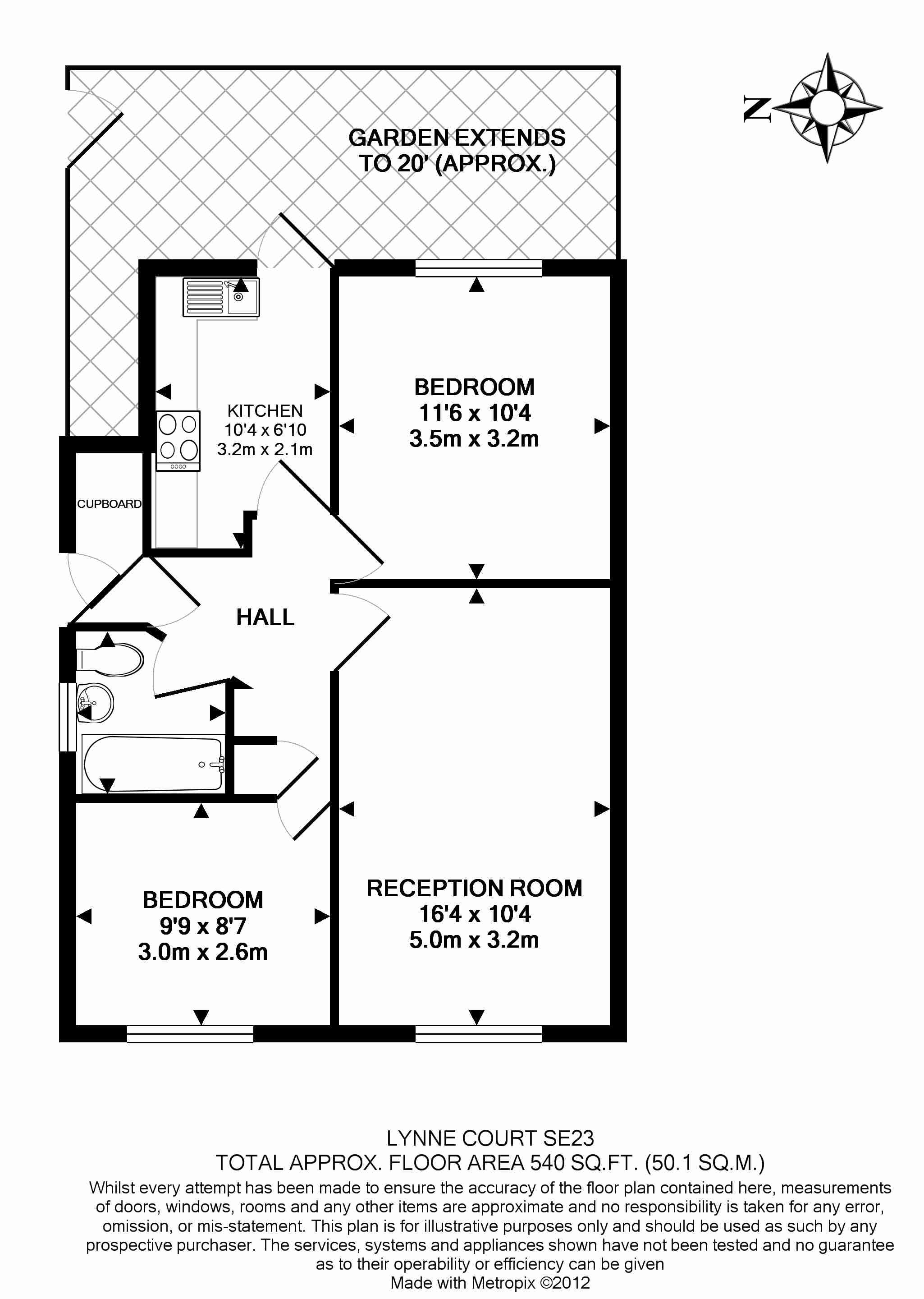 2 Bedrooms Flat to rent in Brockley View, London SE23