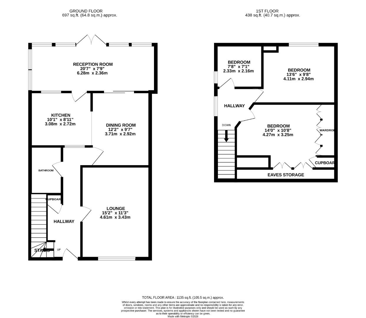 14, Carton Road, Rochester floorplan