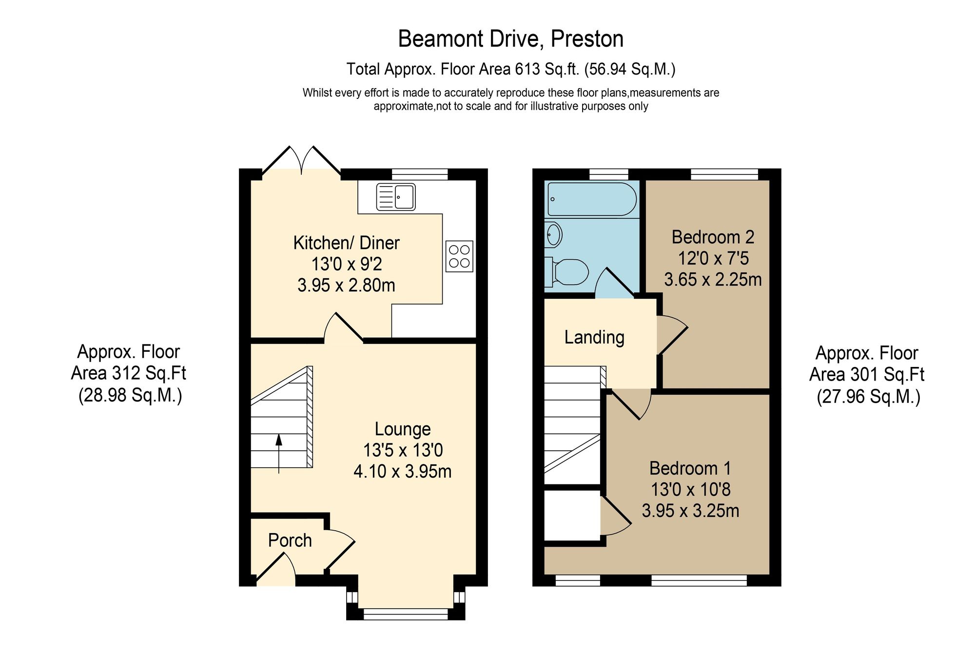 24 Beamont Drive, Preston floorplan