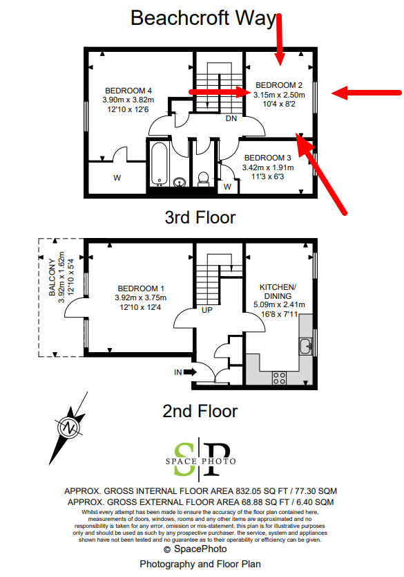 Room 2, 40, Beachcroft Way, Archway floorplan