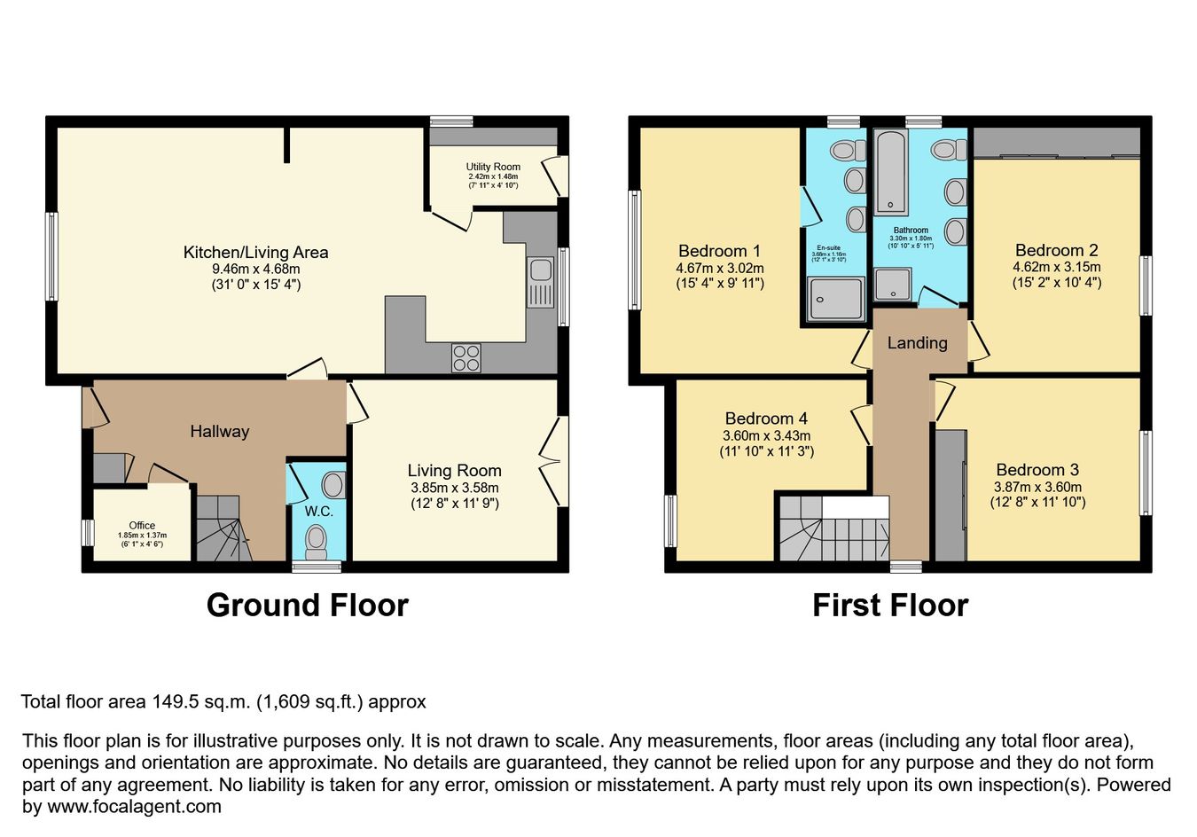 3, Bradshaws Close, Poulton-le-Fylde floorplan
