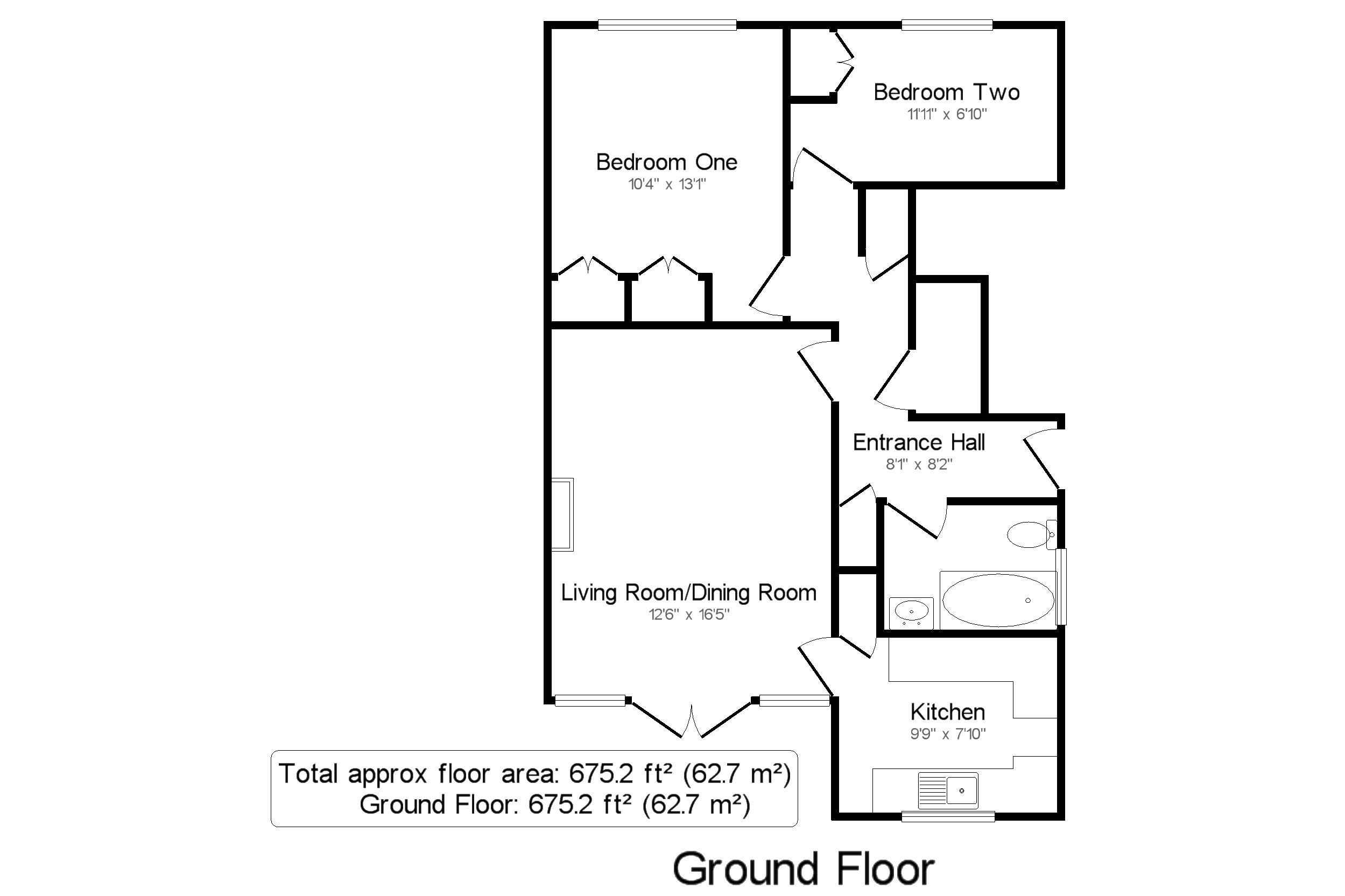 2 Bedrooms Maisonette to rent in Merlin Court, Alton GU34