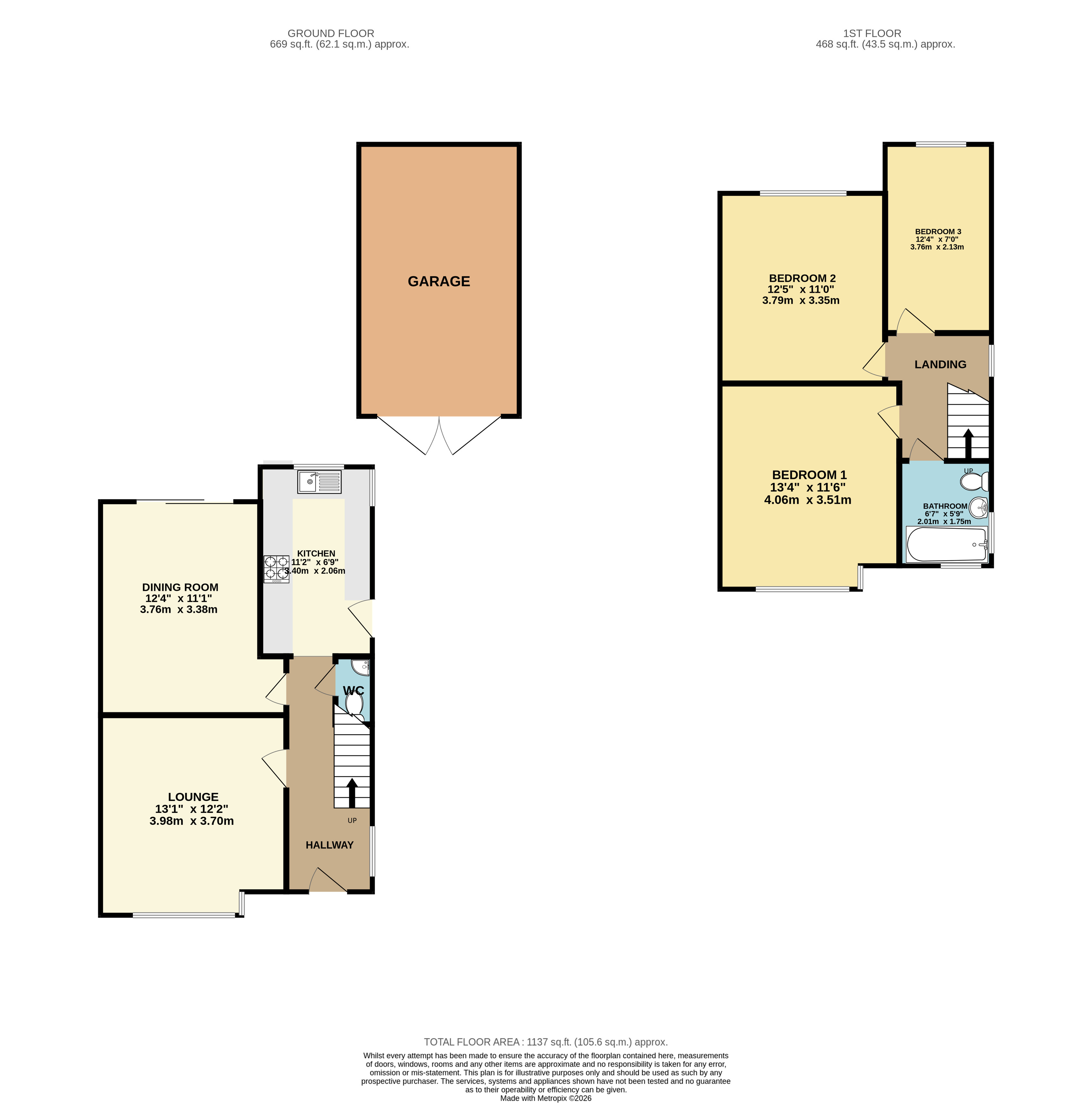 18, Heywood Drive, Bedfordshire floorplan