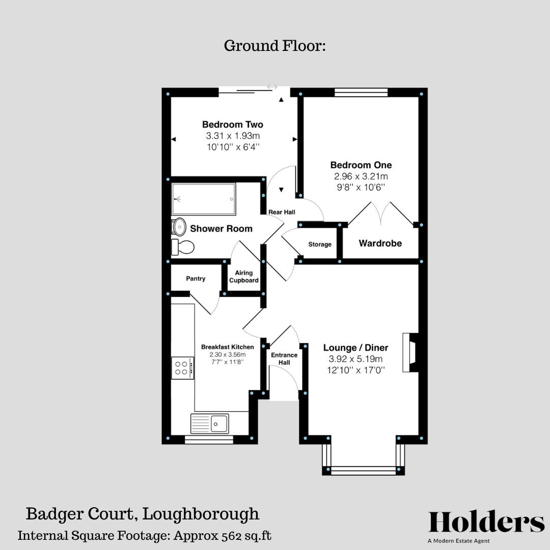 7, Badger Court, Loughborough floorplan