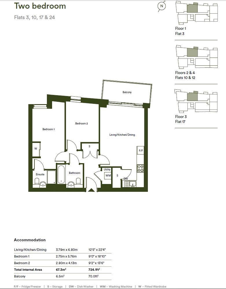 17 Carver House, Alpini Road, London floorplan