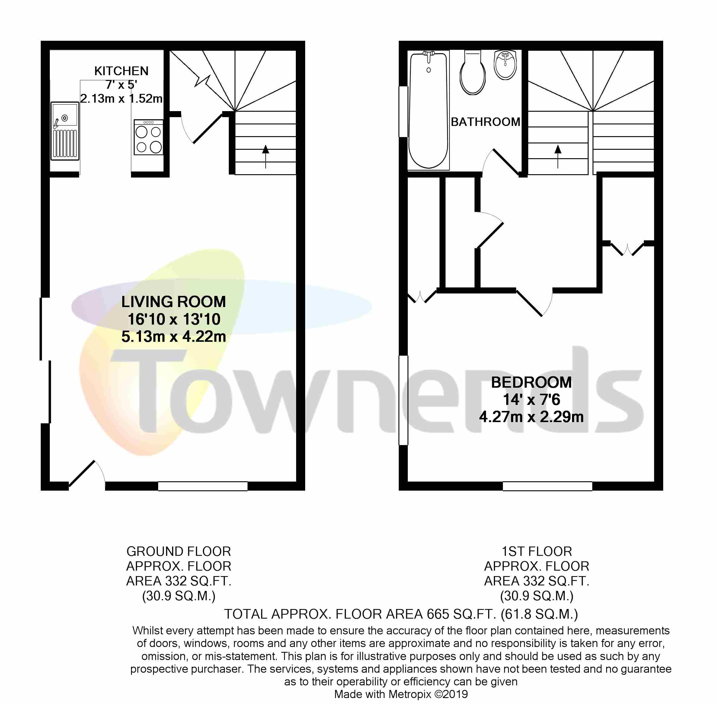1 Bedrooms Semi-detached house for sale in Abbott Close, Hampton TW12