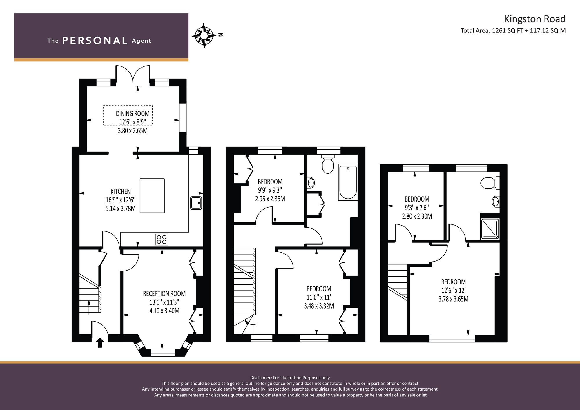 129 Kingston Road, Epsom floorplan