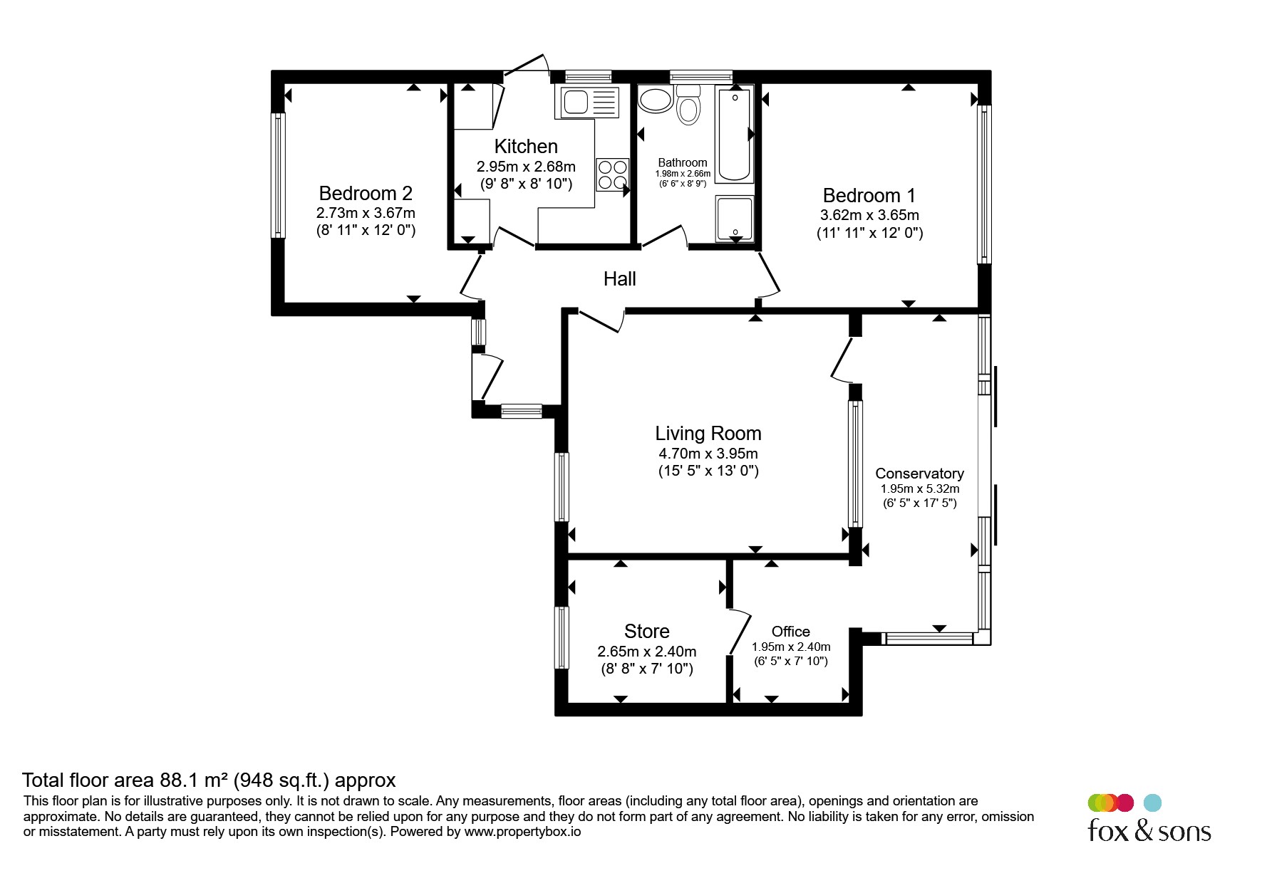 44, Netherfield Avenue, Eastbourne floorplan