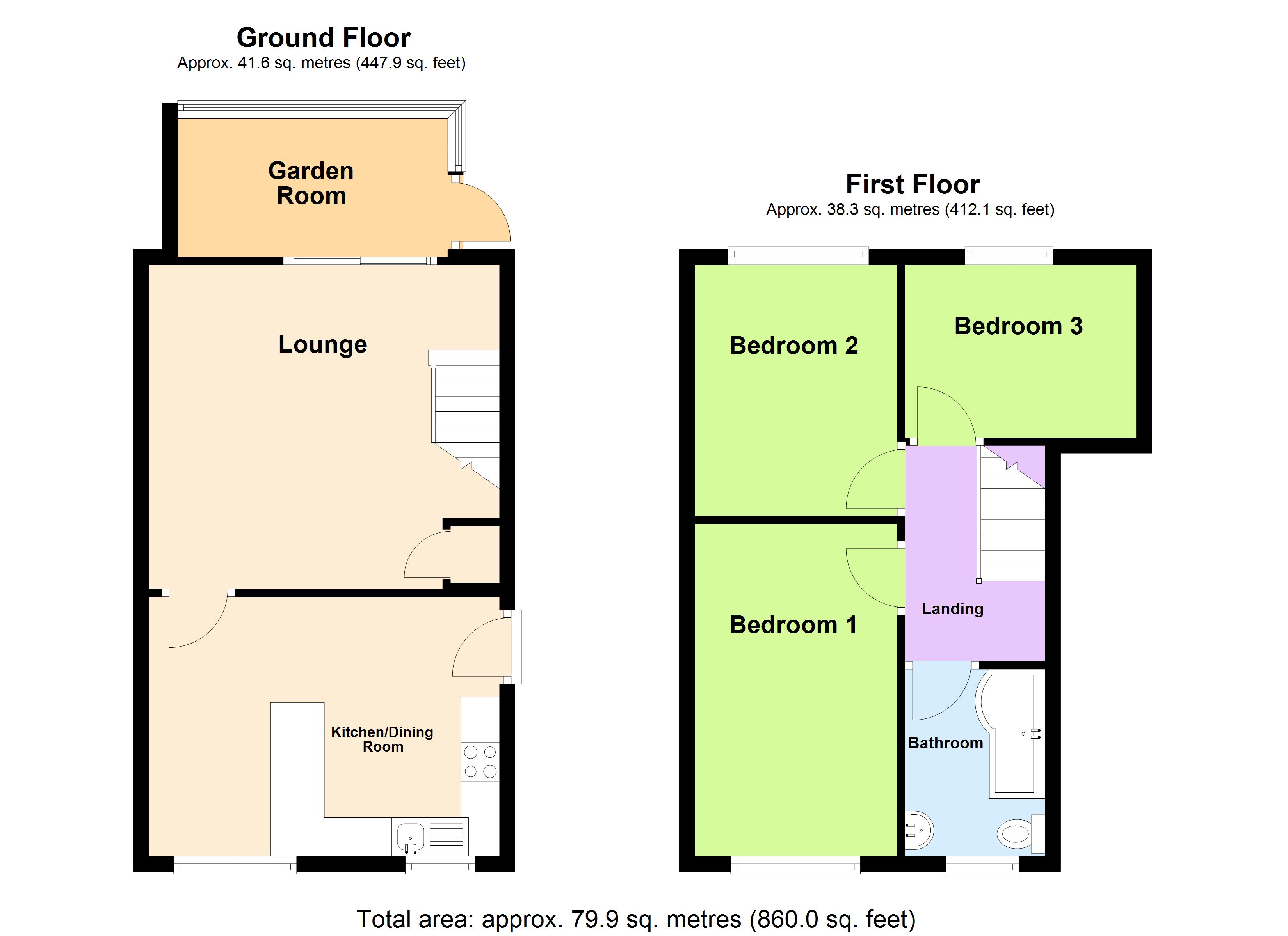 114, Middle Lane, South Yorkshire floorplan