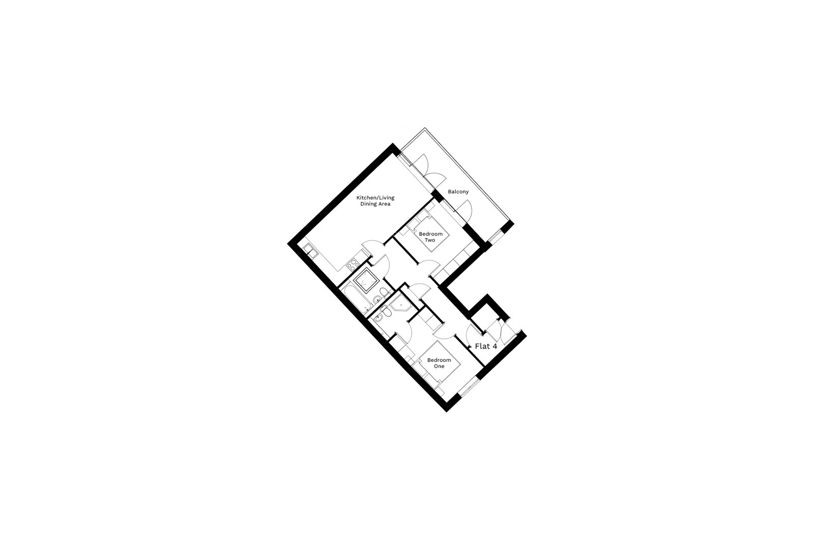 Flat 2, 30-36, Stamford Road, London floorplan