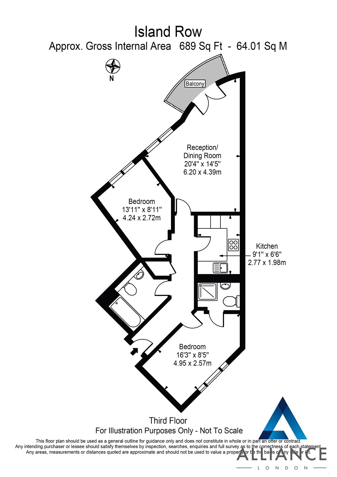 58,, Island Row Limehouse, London floorplan