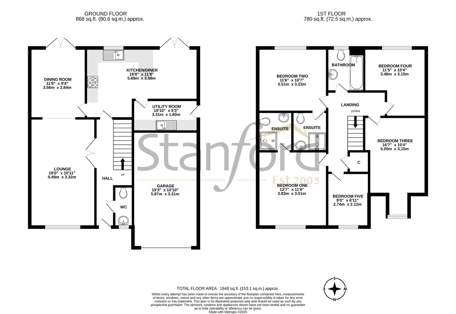 25, White Tree Close, Eastleigh floorplan