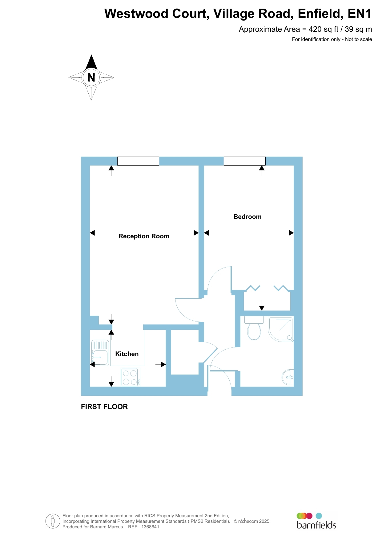 Flat 21, Westwood Court, Village Road, Enfield floorplan