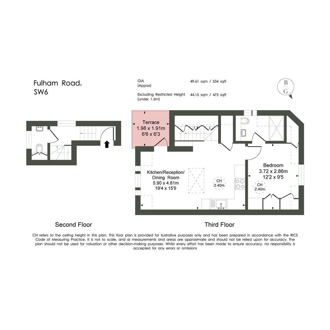 Flat 3, 797, Fulham Road, Fulham floorplan