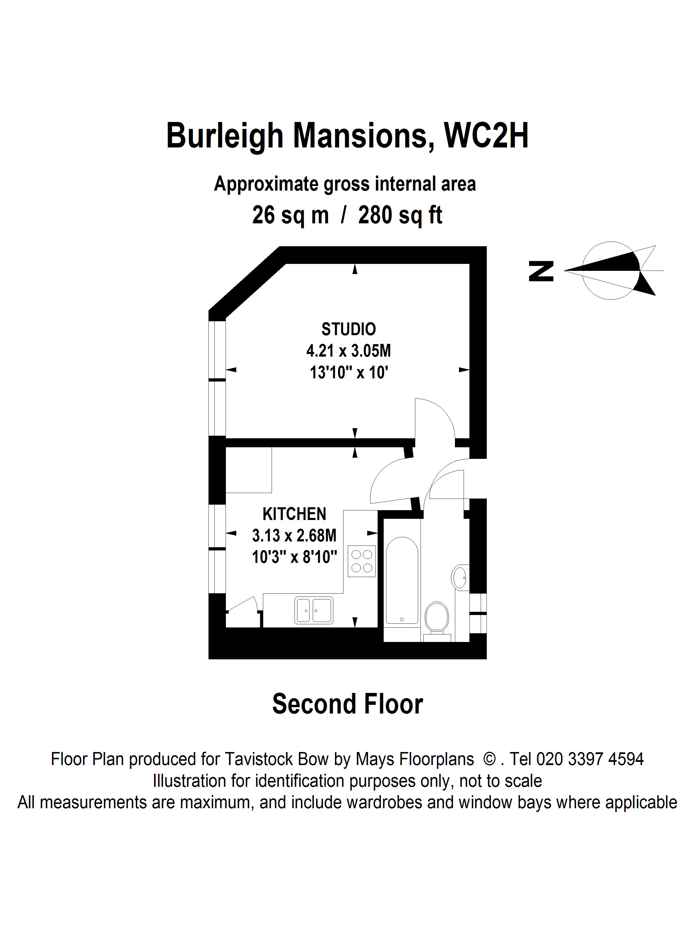 0 Bedrooms Studio to rent in Burleigh Mansions, Charing Cross Road, Covent Garden WC2H