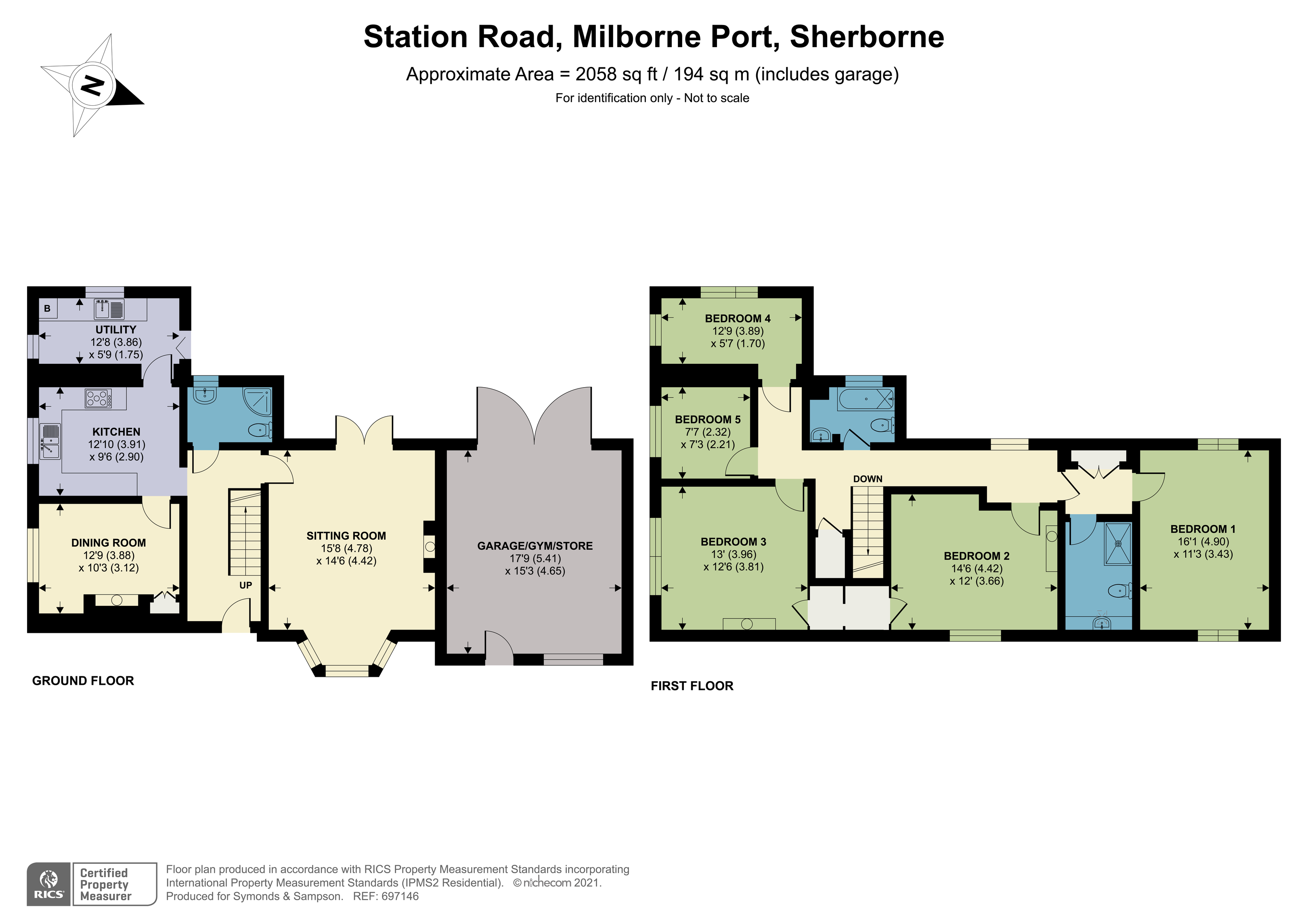 Station Road, Milborne Port, Sherborne, Somerset DT9, 5 bedroom
