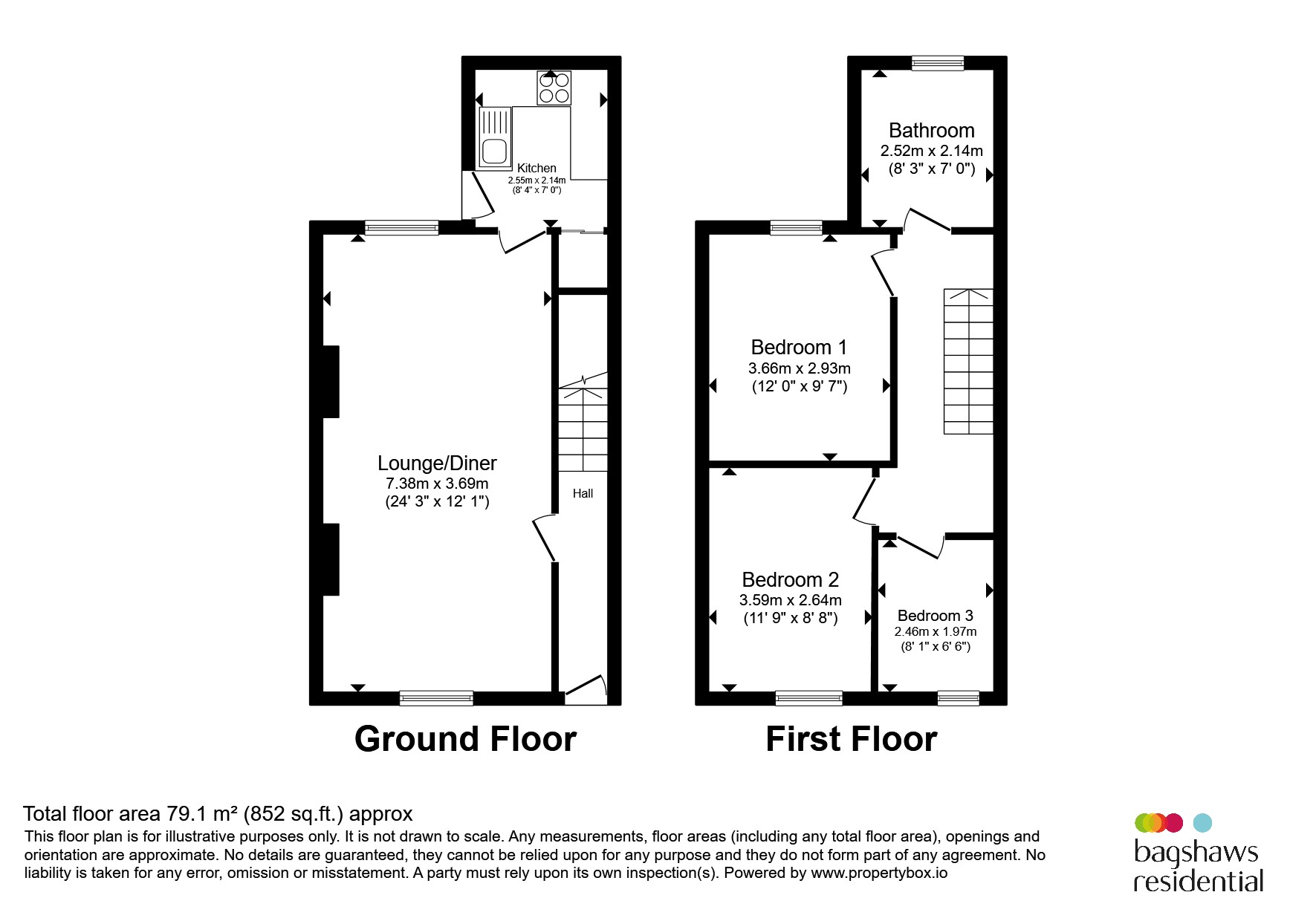 2, Dale Road North, Matlock floorplan