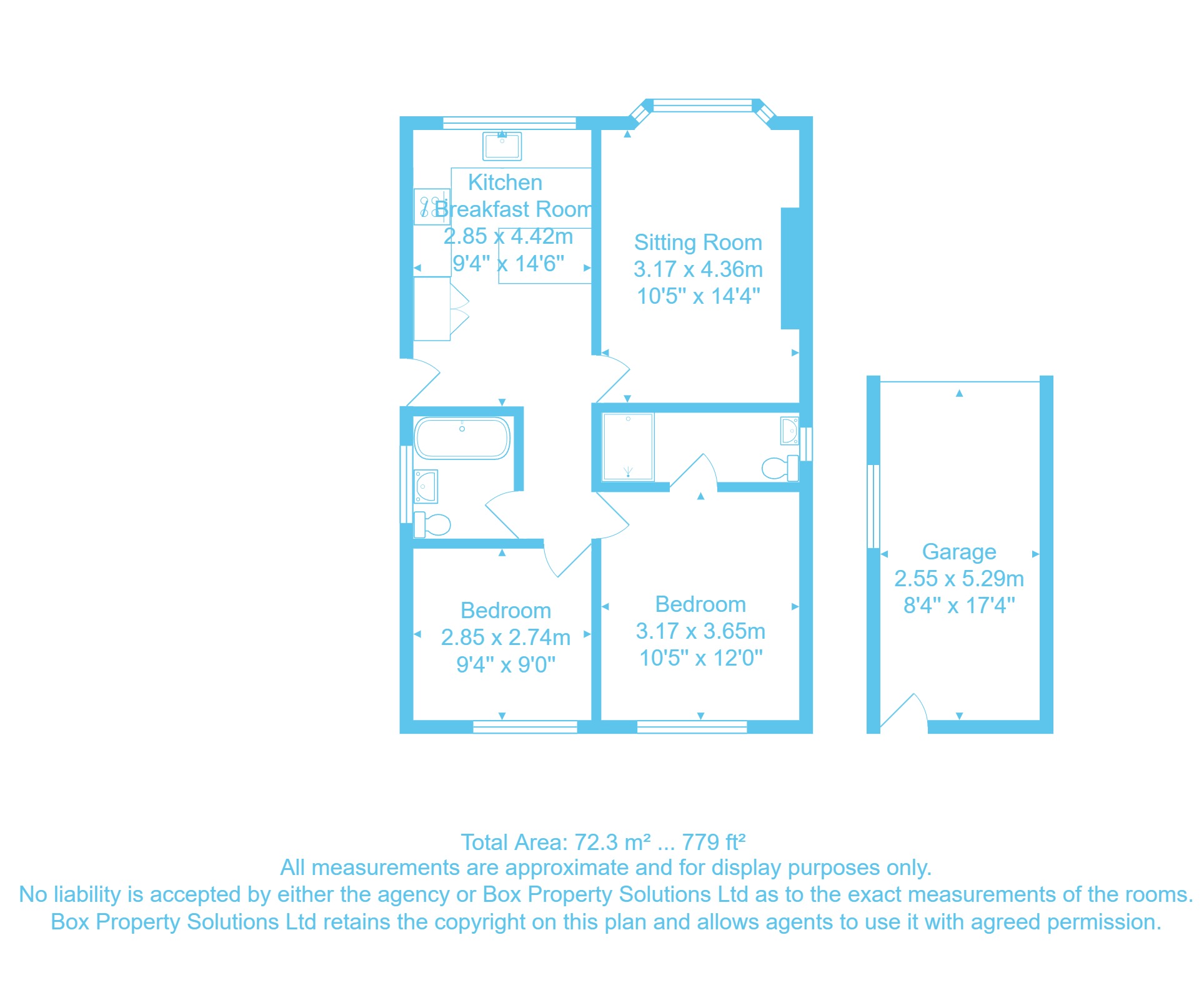 8, Midgeham Grove, Bingley floorplan