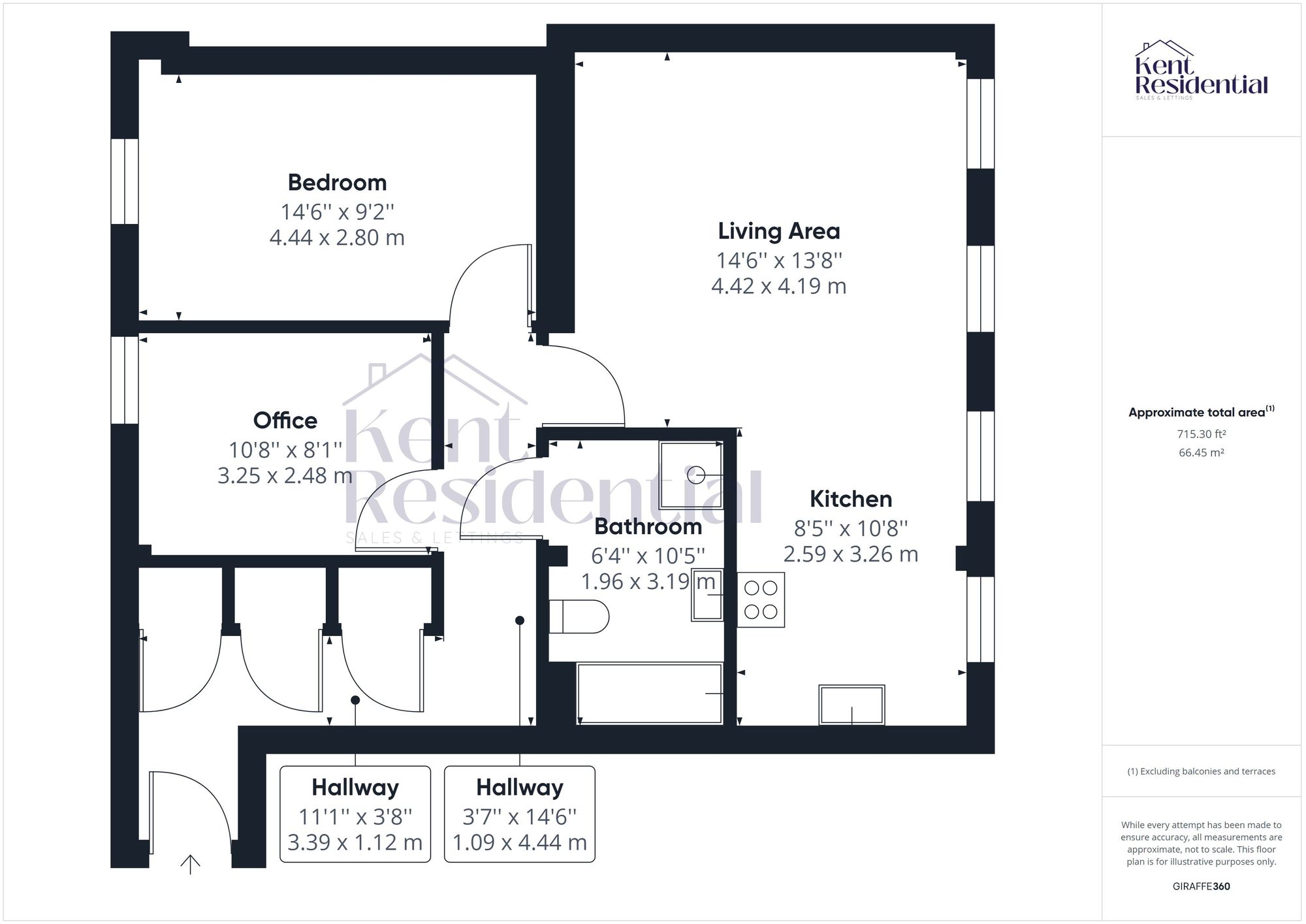 Flat 4, Flamboyant House Union Street, Rochester floorplan