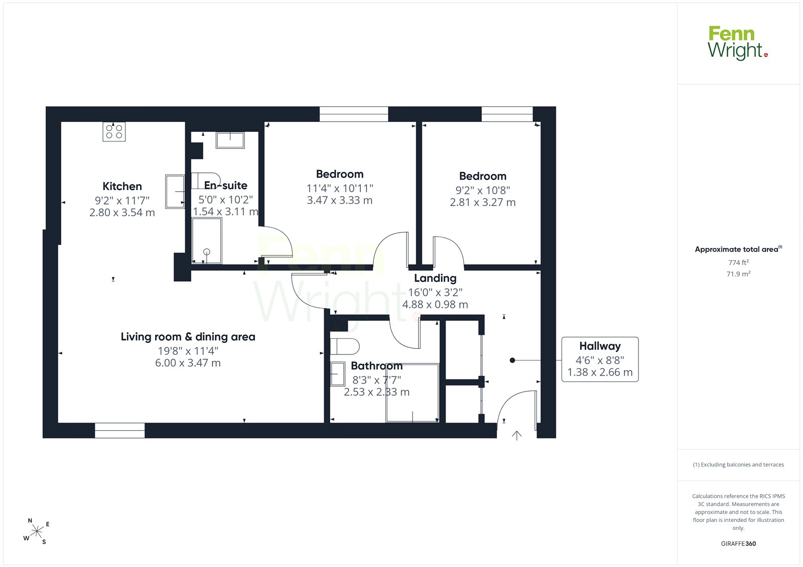 Flat 7, The Truman,, Maltings Park, West Bergholt floorplan