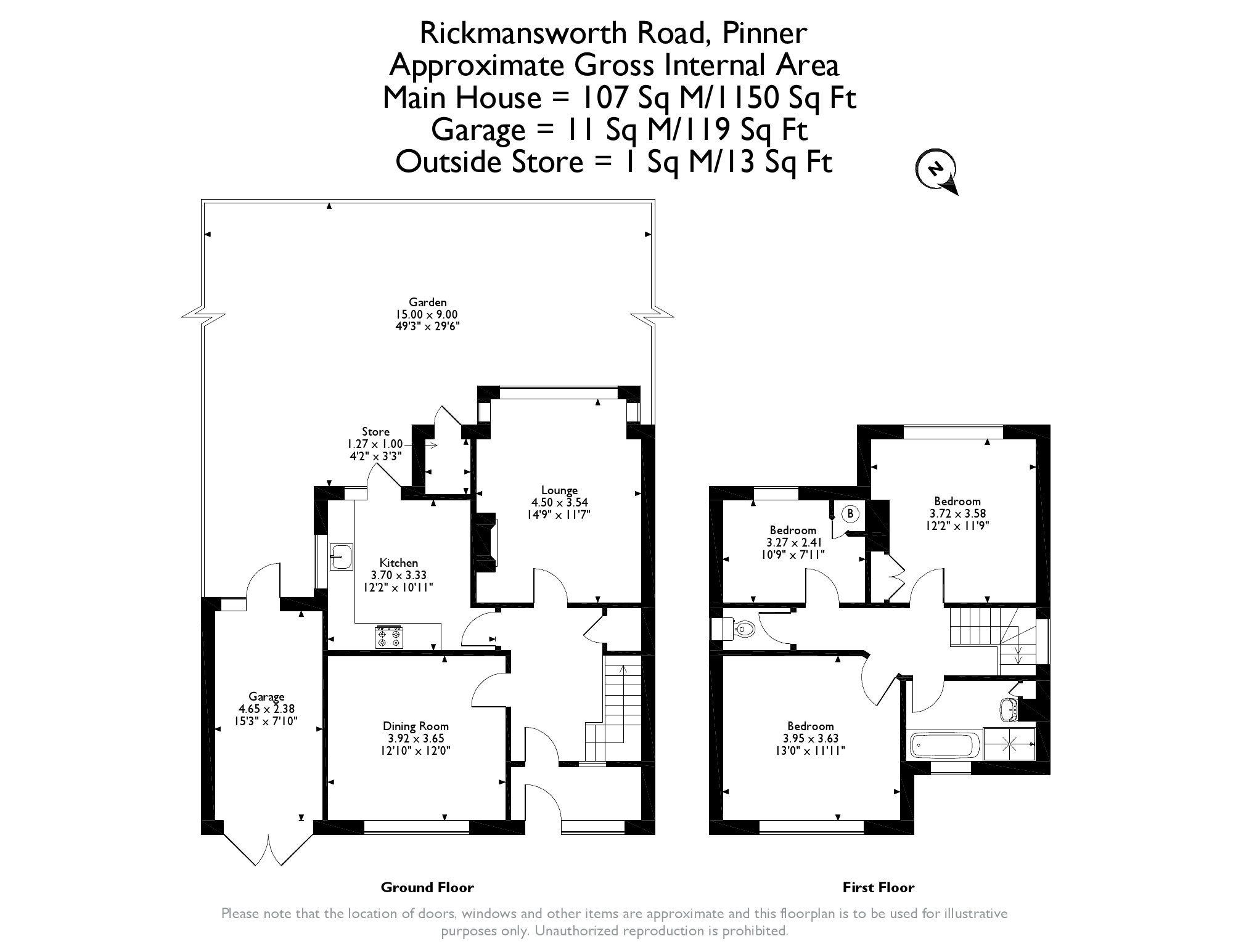 Rickmansworth Road, Pinner HA5, 3 bedroom detached house for sale