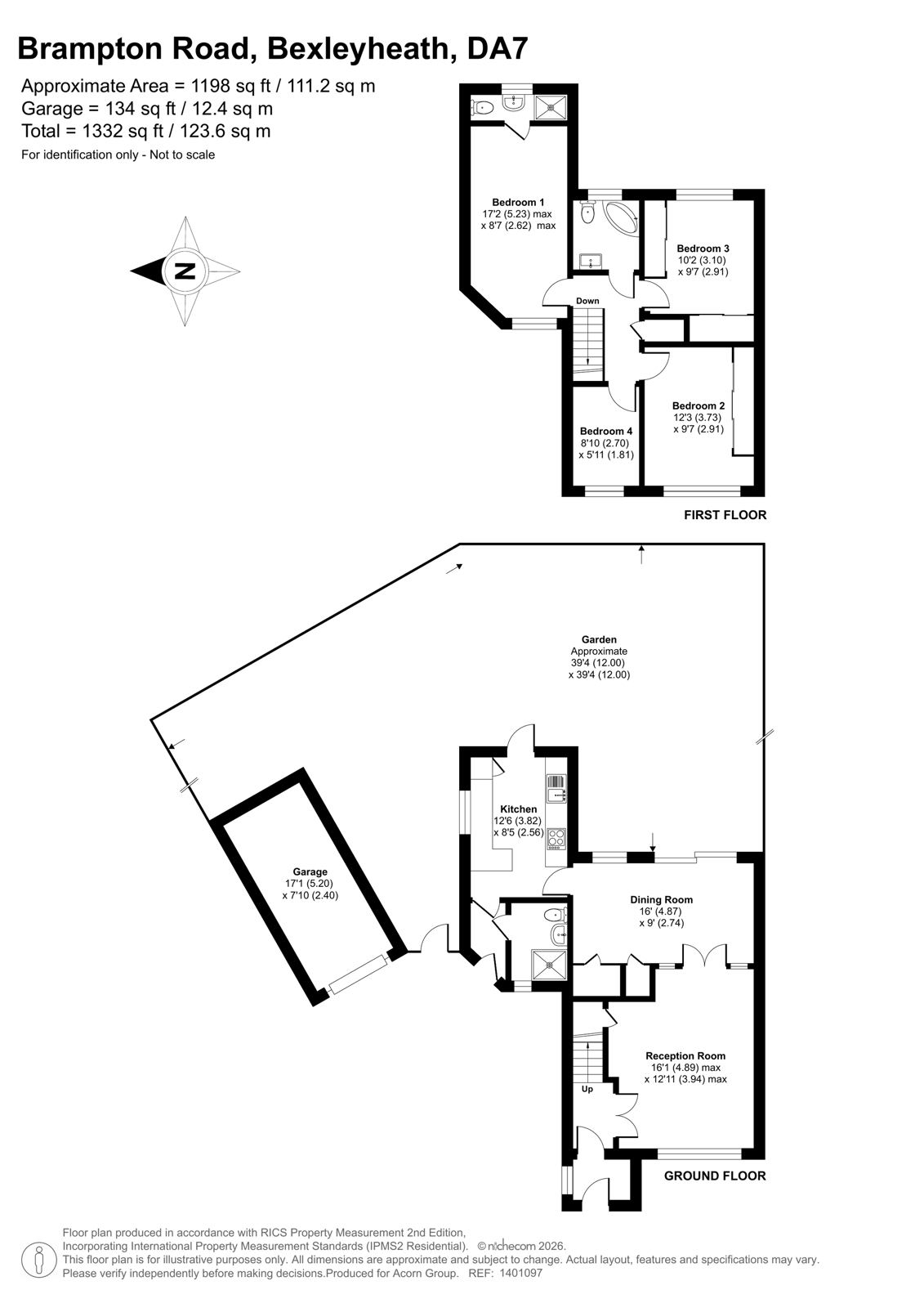 164A,, Brampton Road, Bexleyheath floorplan