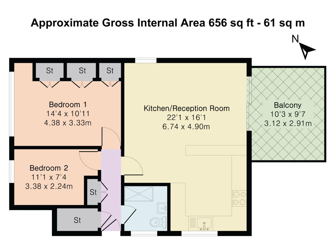 1 Wisteria Place, Deanfield Road, Henley-On-Thames floorplan