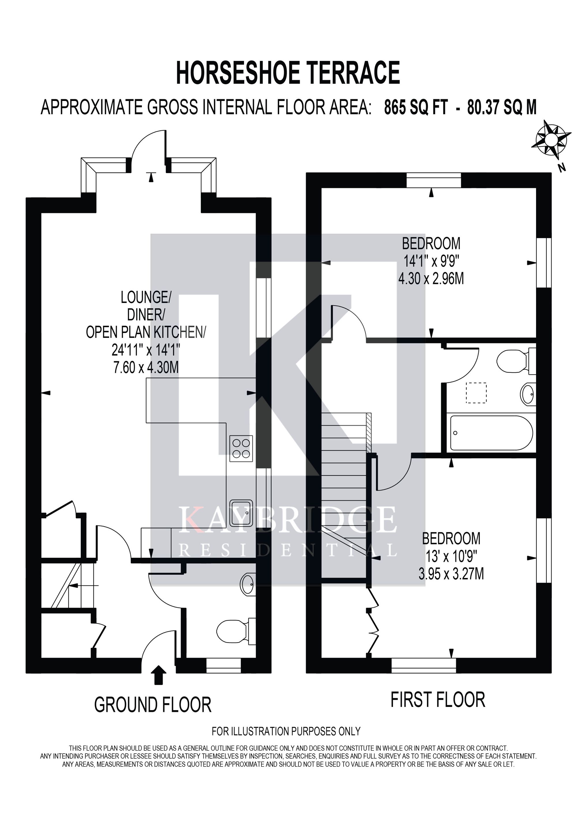 1 Horseshoe Terrace Brighton Road, Tadworth floorplan
