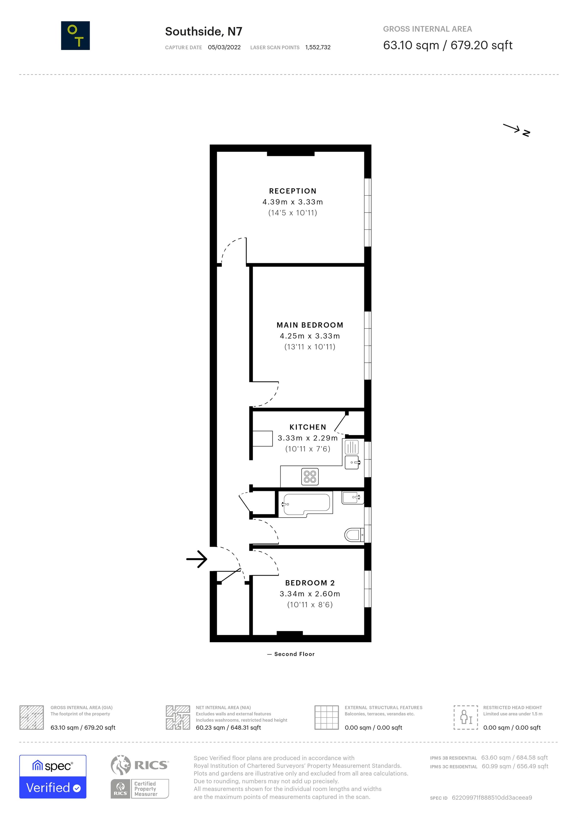 Carleton Road, London N7, 2 bedroom flat for sale 60970052