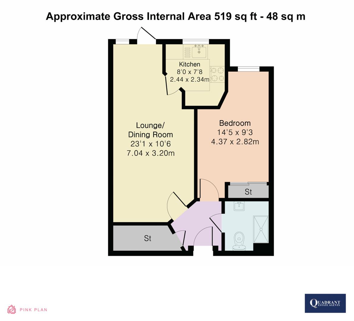 4, Linden Lodge, Bicester floorplan