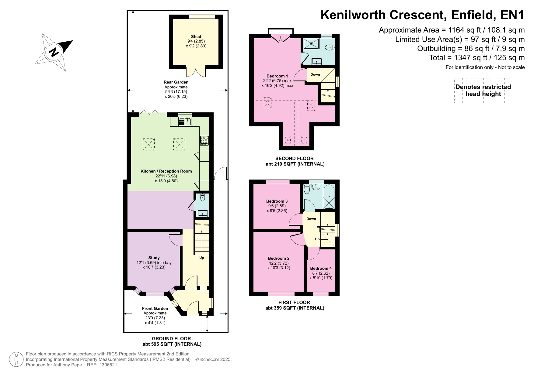 54, Kenilworth Crescent, Enfield floorplan