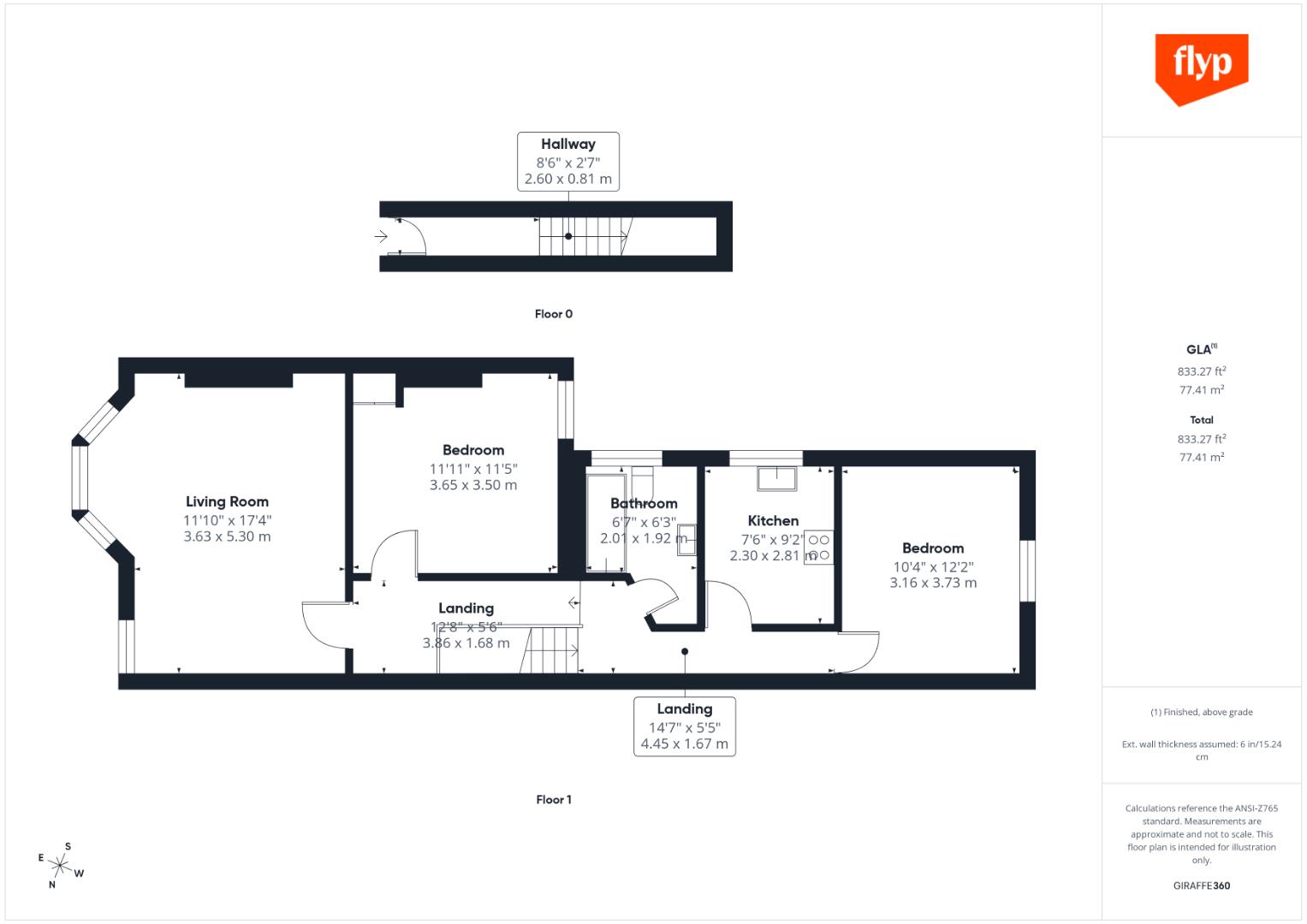Flat A, 42, Leghorn Road, London floorplan