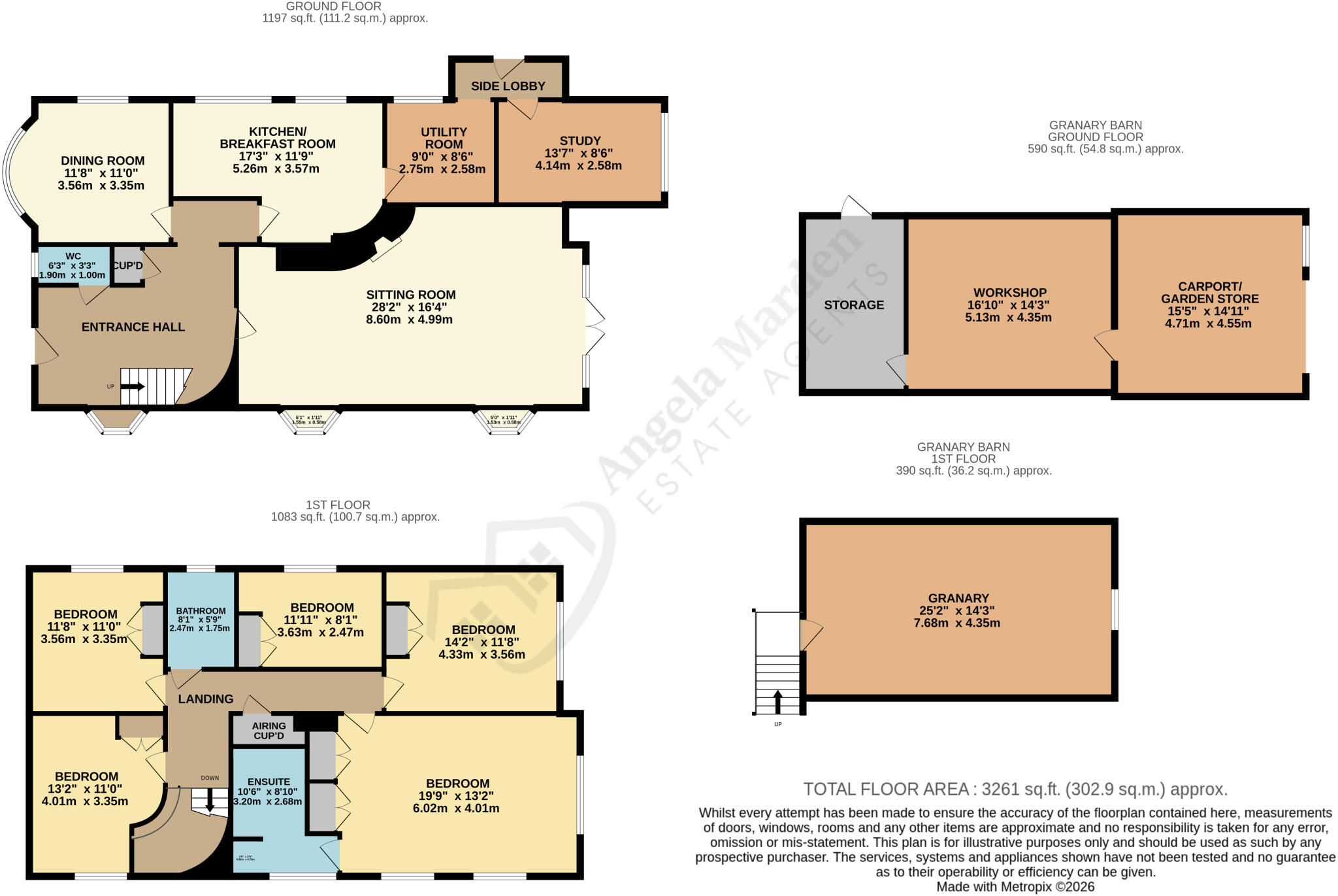 Ersham Farmhouse, Coach Barn Lane, Hailsham floorplan