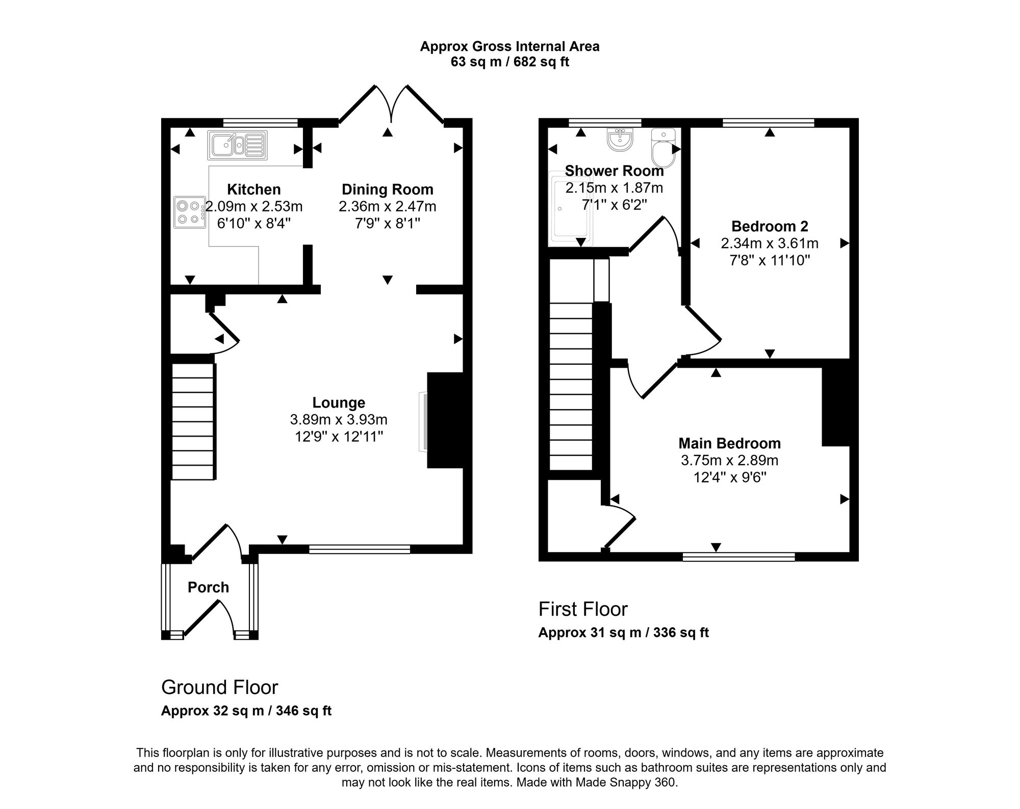 104 Beech Hill Lane, Wigan floorplan