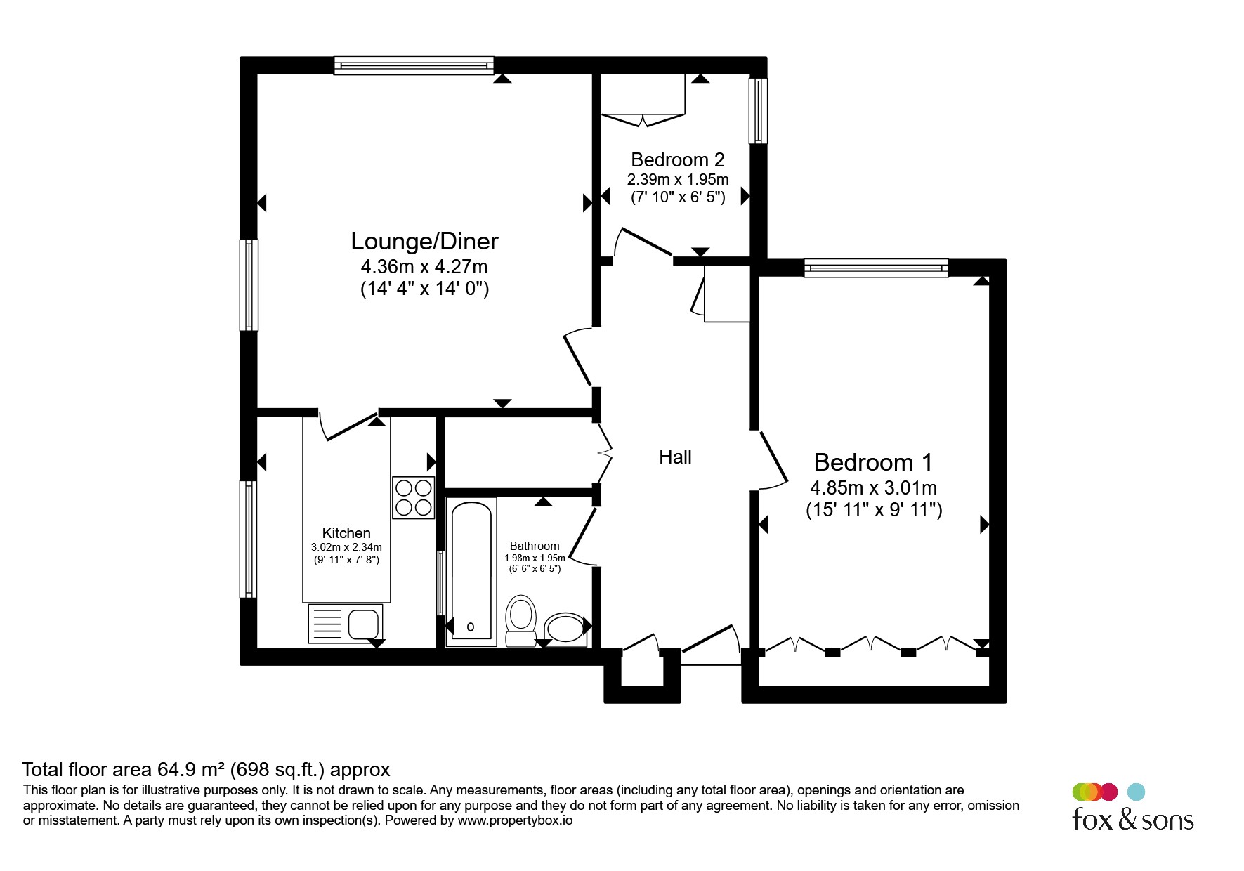 21, Stamford Lodge, Cumberland Road, Brighton floorplan
