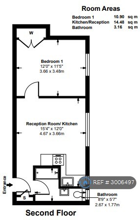 Flat, Abercorn Place, London floorplan