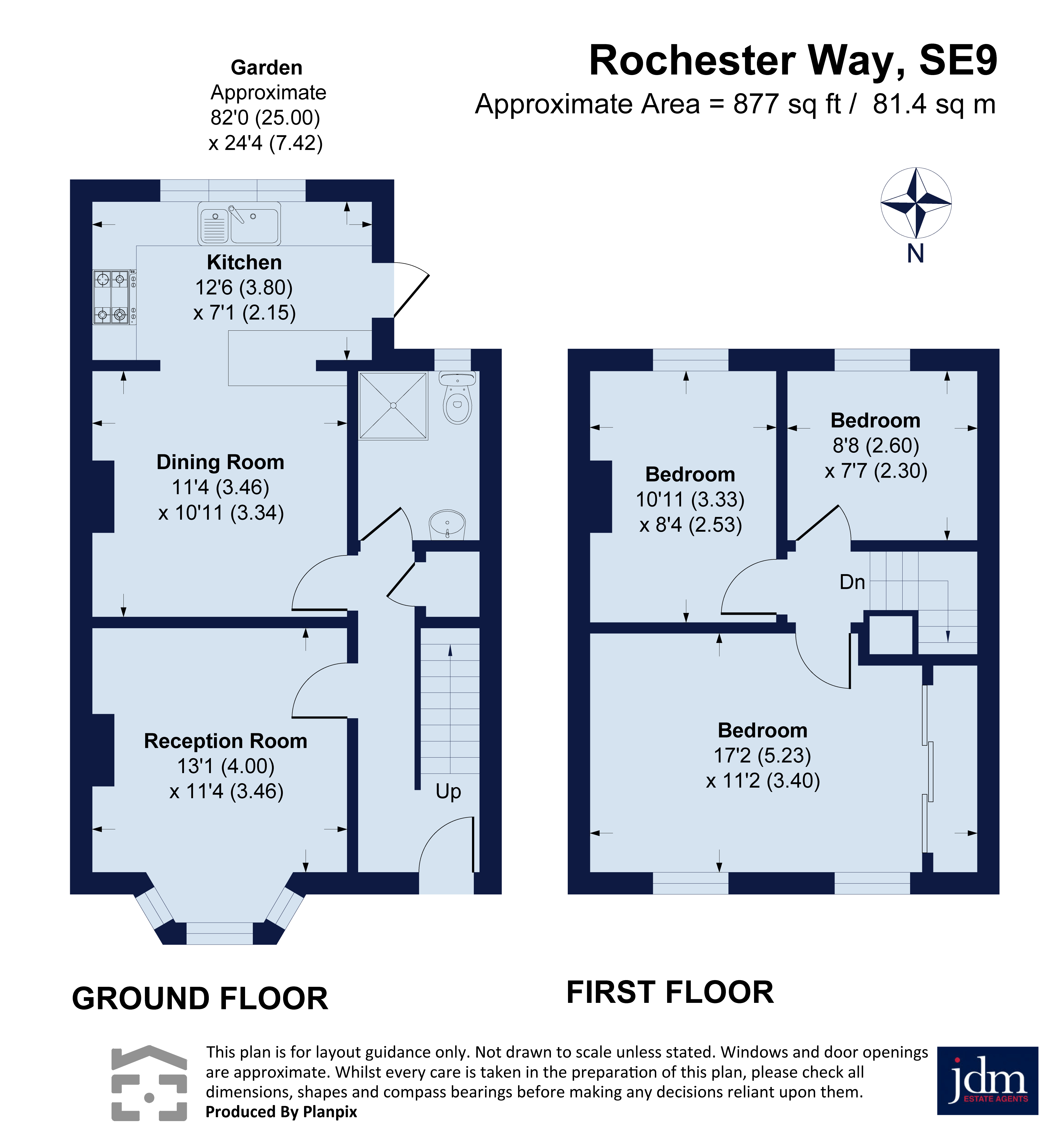 664, Rochester Way, London floorplan