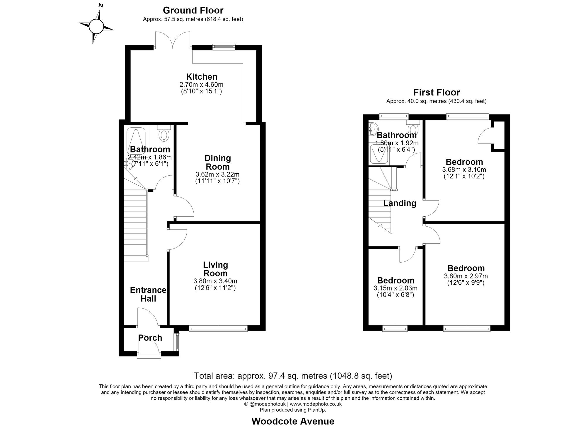 33 Woodcote Avenue, Hornchurch floorplan