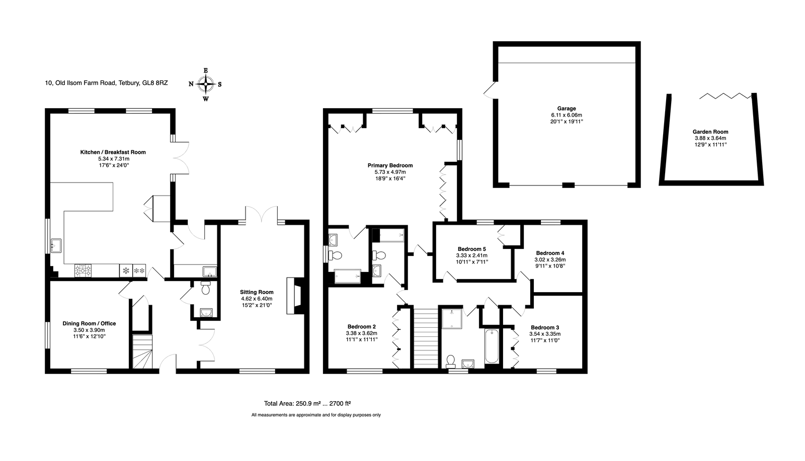 10, Old Ilsom Farm Road, Tetbury floorplan